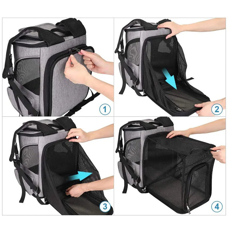 AirPaw® – Breathable Pet Cat Carrier Backpack - Vista 11 del producto