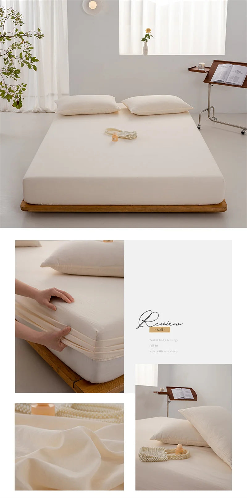 ComfortSheet® – Soft Cotton Fitted Bed Sheet - Vista 20 del producto