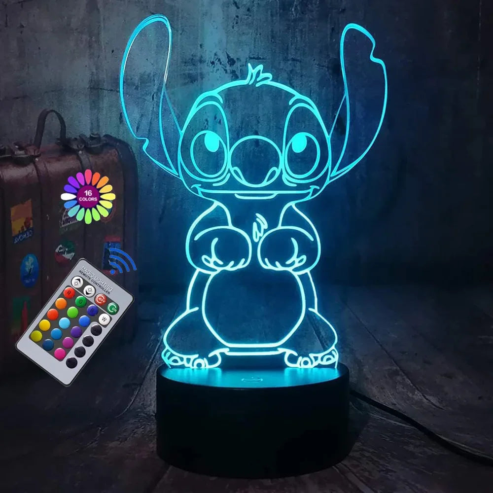 IllumiGlow® – 3D Stitch Night Light - Vista 6 del producto