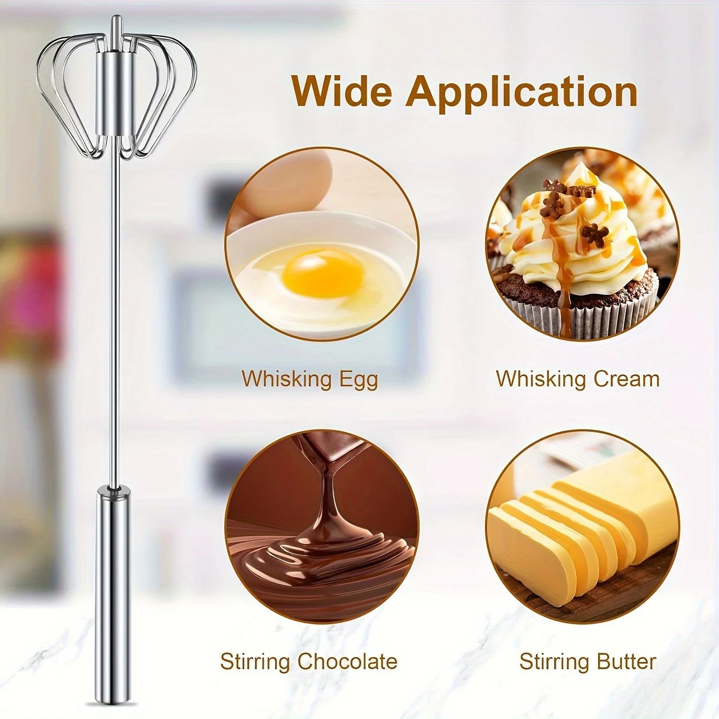 WhiskPro® – Semi-Automatic Wireless Egg Beater - Vista 5 del producto