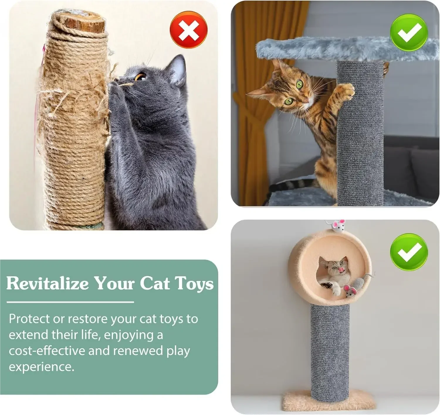 ScratchMate® – Self-Adhesive Cat Scratching Mat - Vista 12 del producto