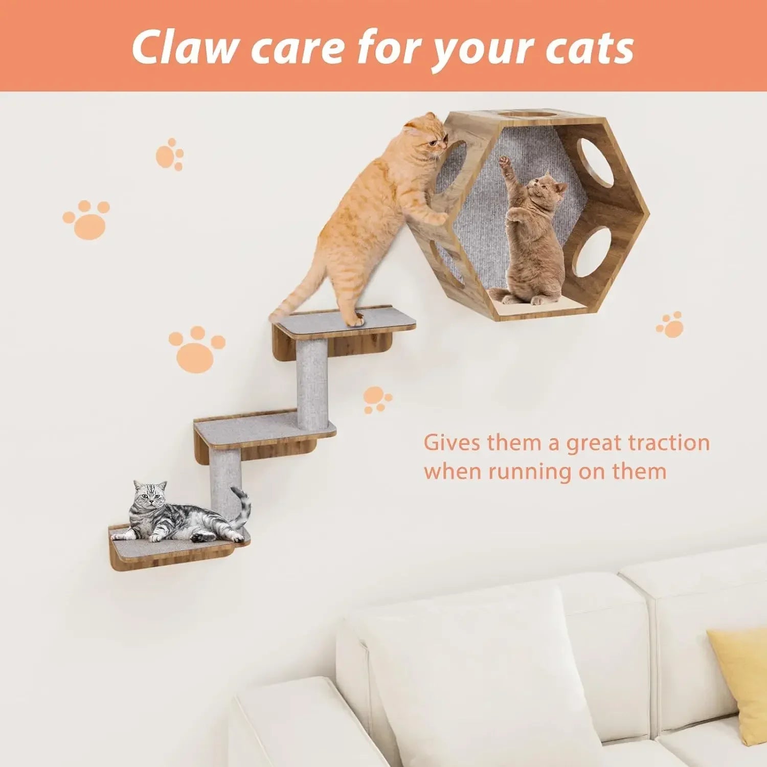ScratchMate® – Self-Adhesive Cat Scratching Mat - Vista 3 del producto
