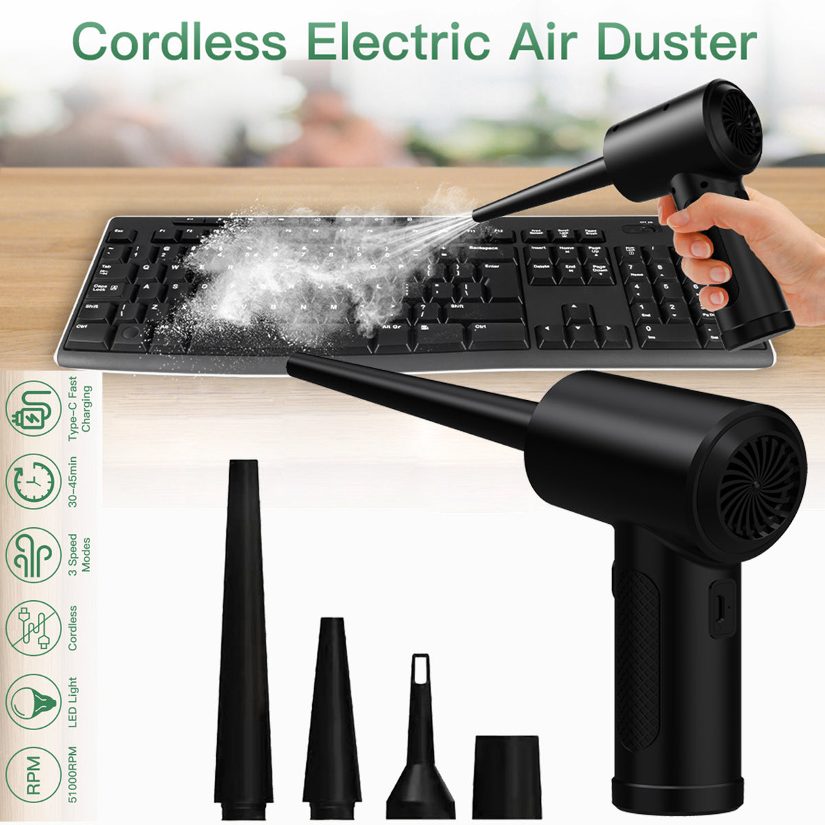 AirBlast® – Compressed Air Duster for Keyboards - Vista 2 del producto