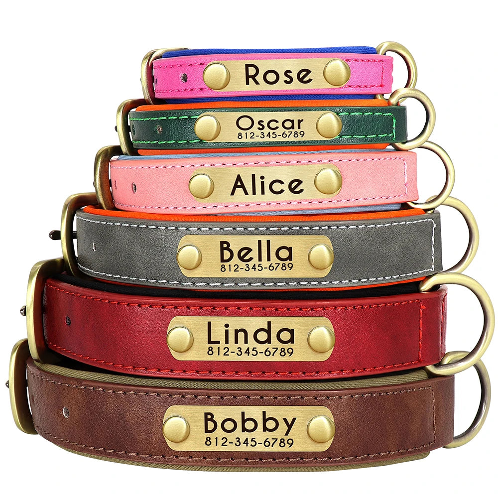PawTag® – Personalized Leather Collar (Free Engraving) - Vista 3 del producto