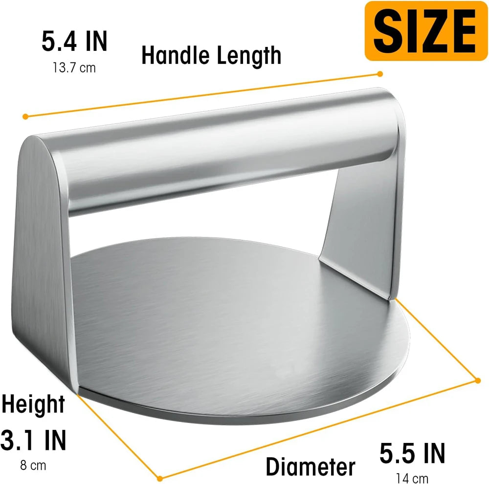 BurgerPress® – Stainless Steel Hamburger Meat Press - Vista 3 del producto