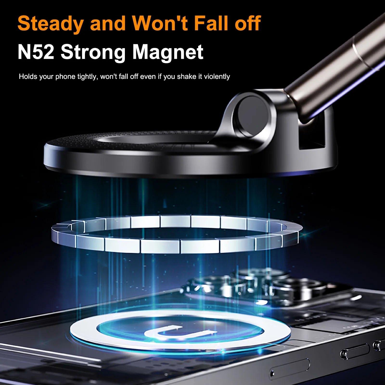 MagnaHold® – 360° Magnetic Car Phone Mount - Vista 4 del producto