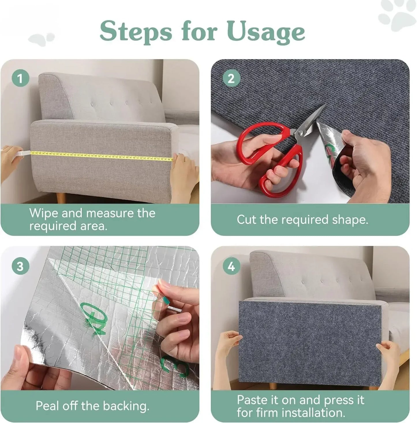ScratchMate® – Self-Adhesive Cat Scratching Mat - Vista 13 del producto