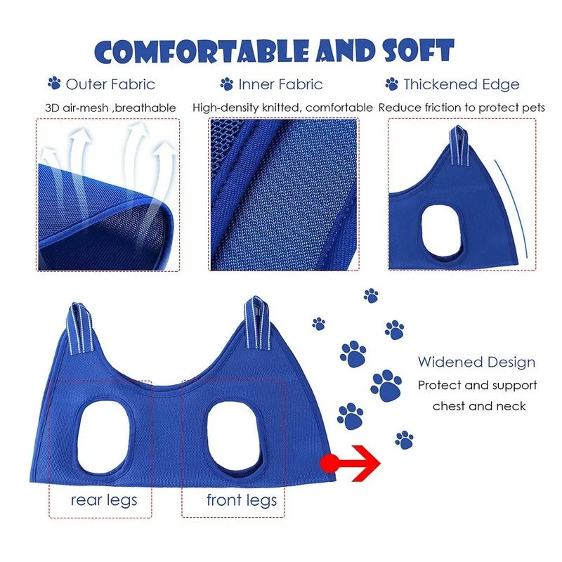 GroomEase® – Pet Grooming Hammock - Vista 3 del producto