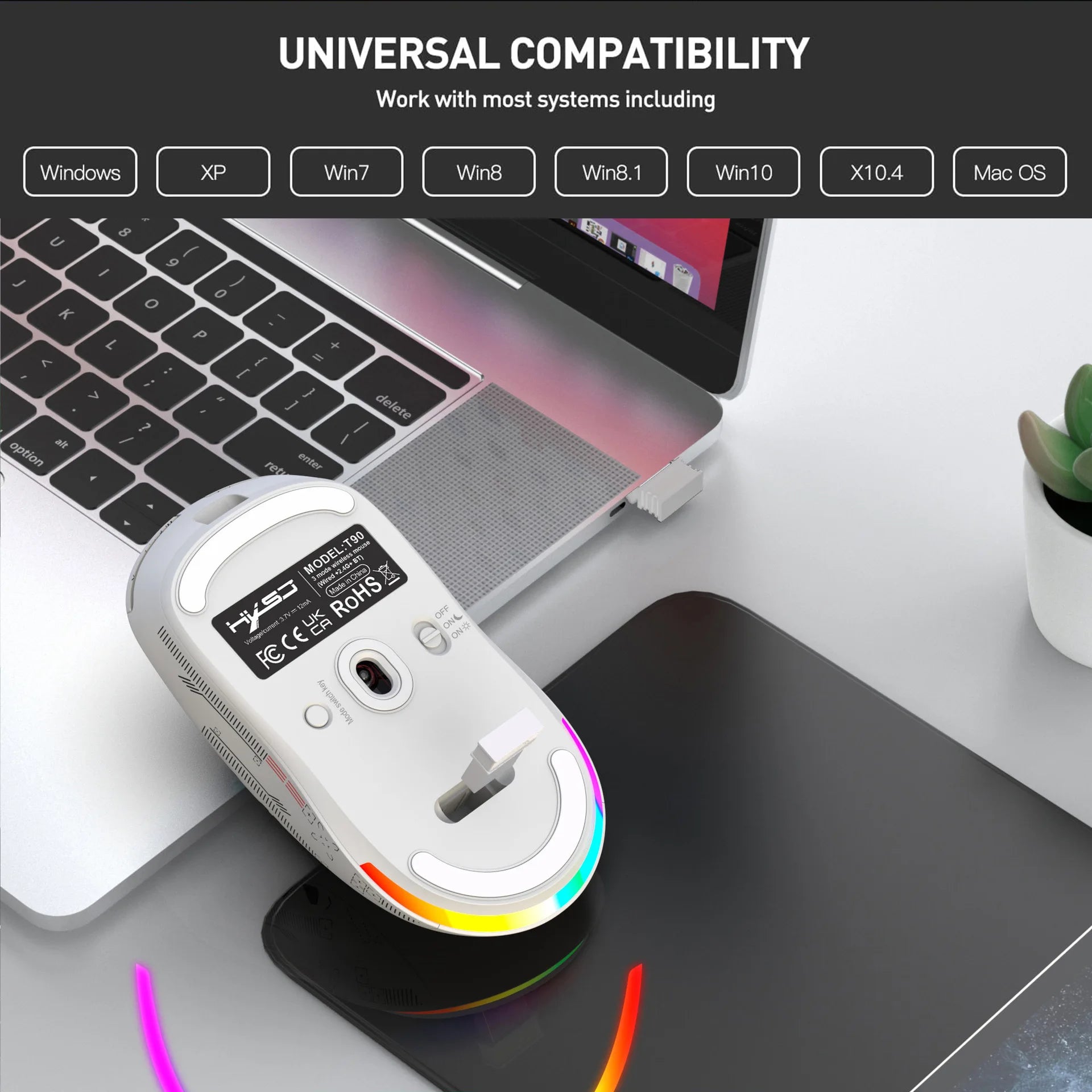 PhantomClick® – 3-Mode Wireless Gaming Mouse - Vista 2 del producto