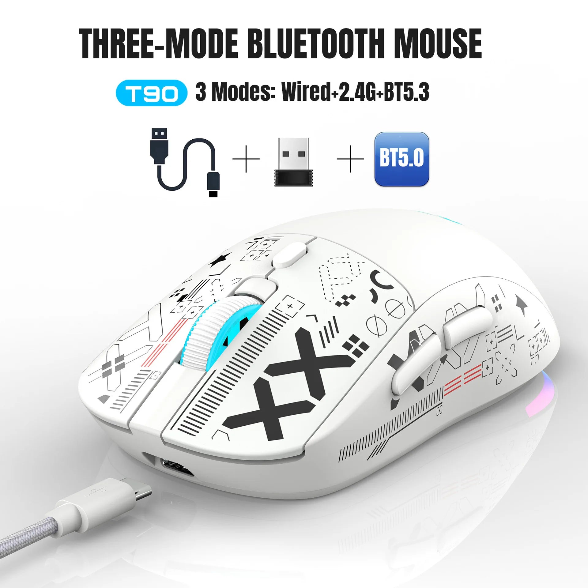 PhantomClick® – 3-Mode Wireless Gaming Mouse - Vista 6 del producto