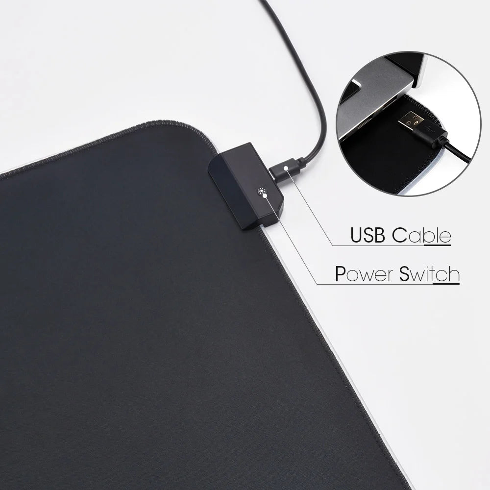 PrismPad® – RGB LED Gaming Mousepad - Vista 3 del producto