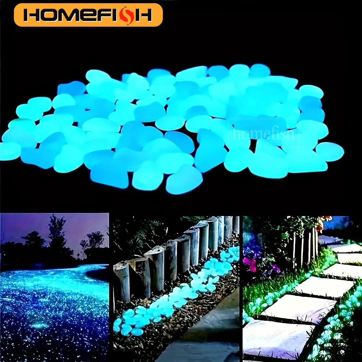 GardenGlow® – In The Dark Pebbles Resin - Vista 3 del producto