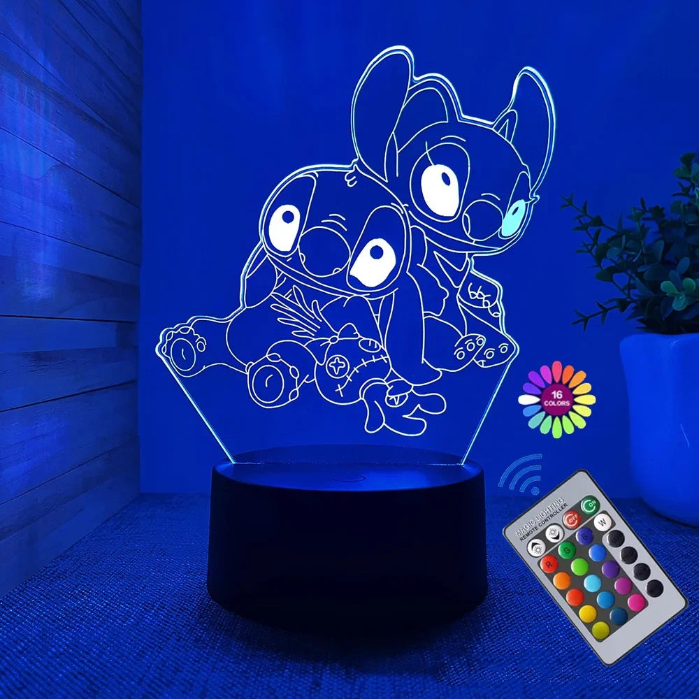 IllumiGlow® – 3D Stitch Night Light - Vista 9 del producto