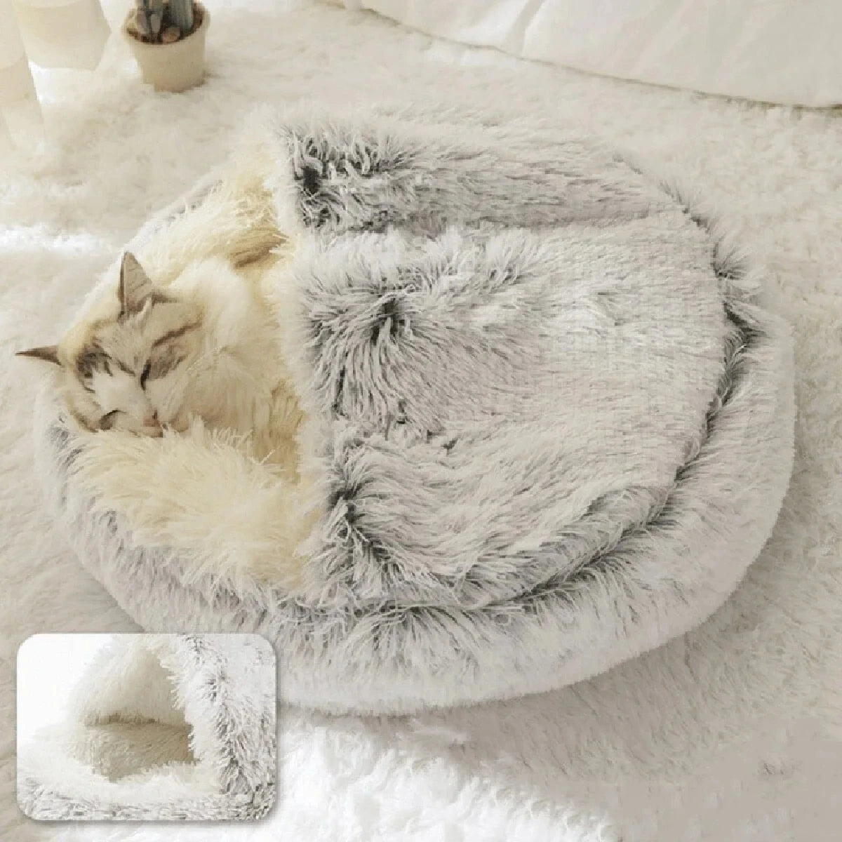 CozyNest® – Soft Plush Pet Bed with - Vista 9 del producto