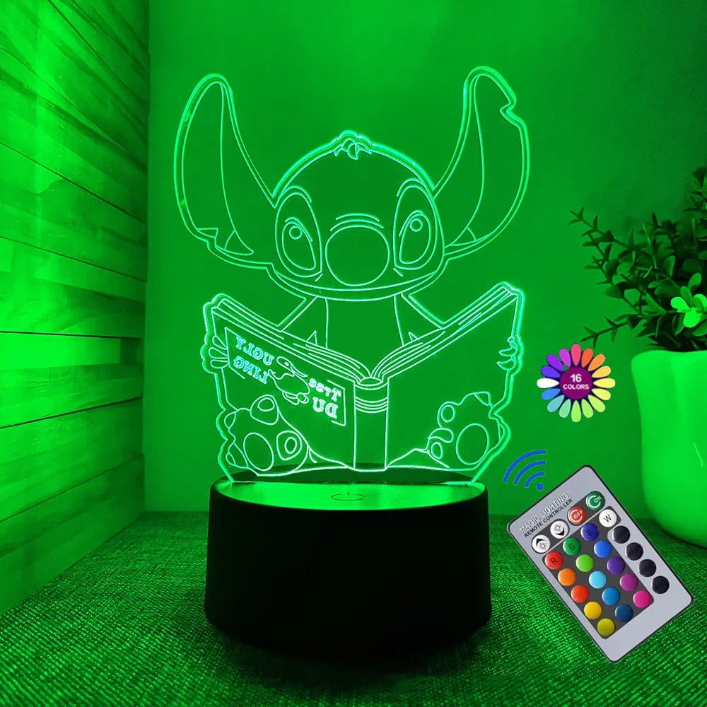 IllumiGlow® – 3D Stitch Night Light - Vista 12 del producto