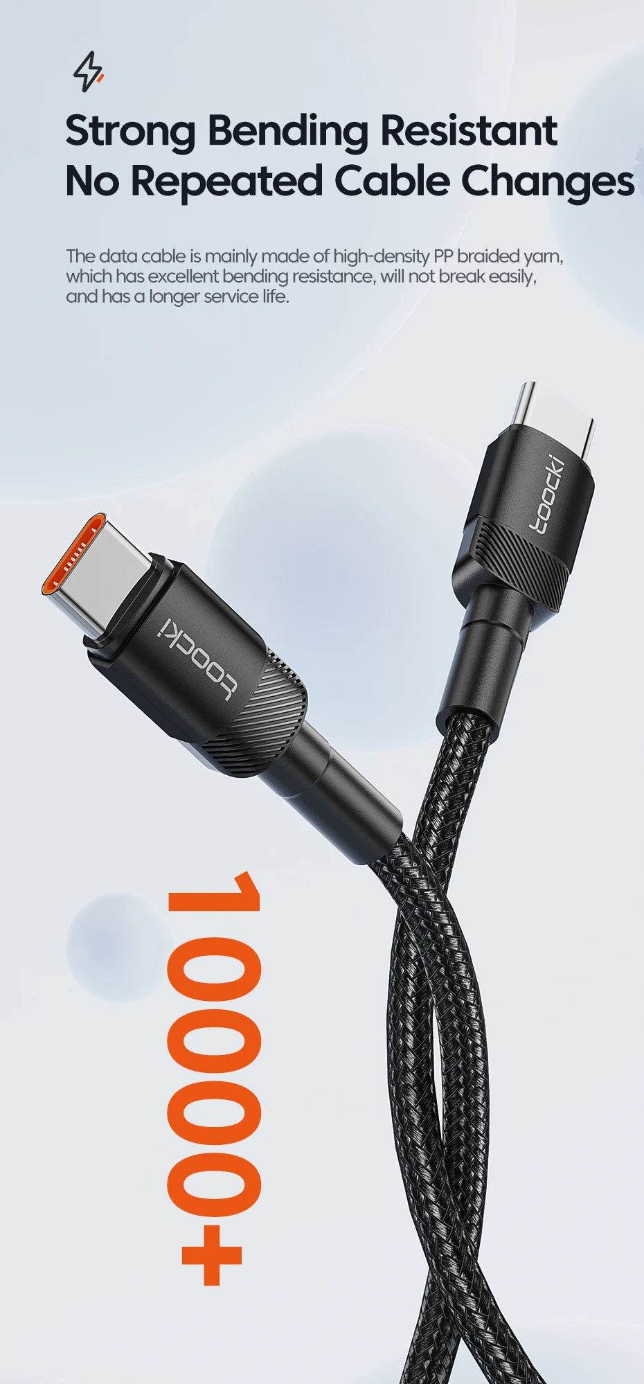 Toocki100W® – Type C to USB C - Vista 11 del producto