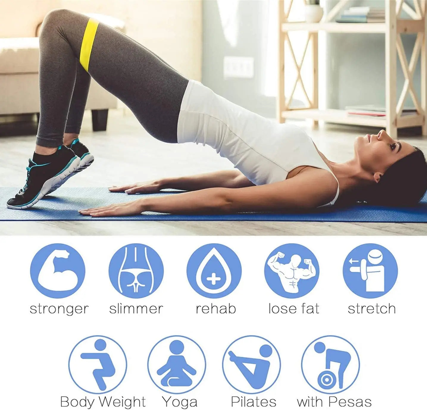 YogaStretch® – Resistance Yoga Bands - Vista 13 del producto