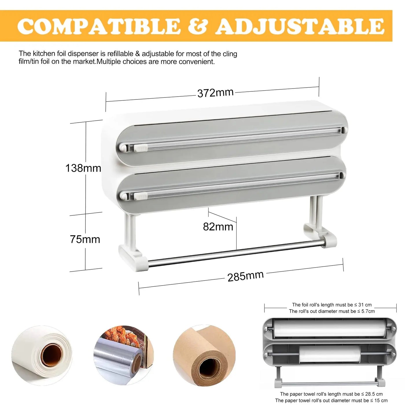 TriCut® – Wall-Mount Dispenser - Vista 14 del producto
