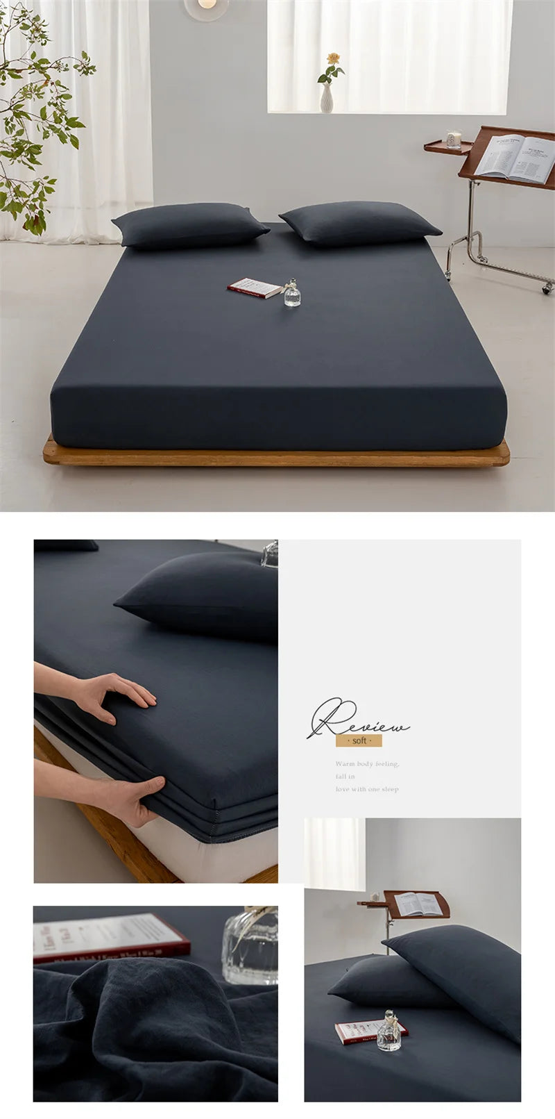 ComfortSheet® – Soft Cotton Fitted Bed Sheet - Vista 21 del producto