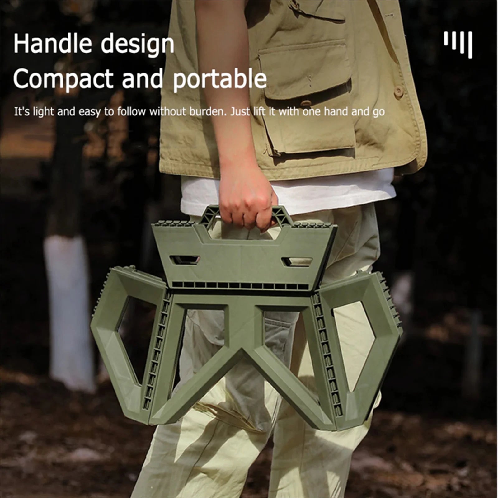 OutdoorSmall® – Stool Portable Folding Stool - Vista 4 del producto