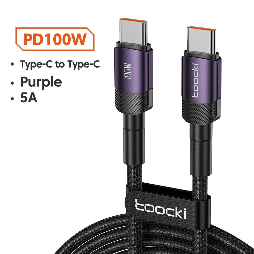 Toocki100W® – Type C to USB C - Vista 23 del producto