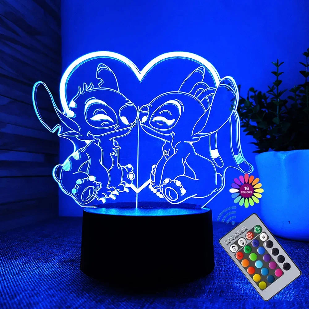IllumiGlow® – 3D Stitch Night Light - Vista 11 del producto