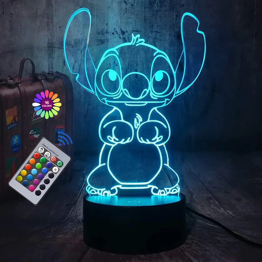 IllumiGlow® – 3D Stitch Night Light - Vista principal del producto