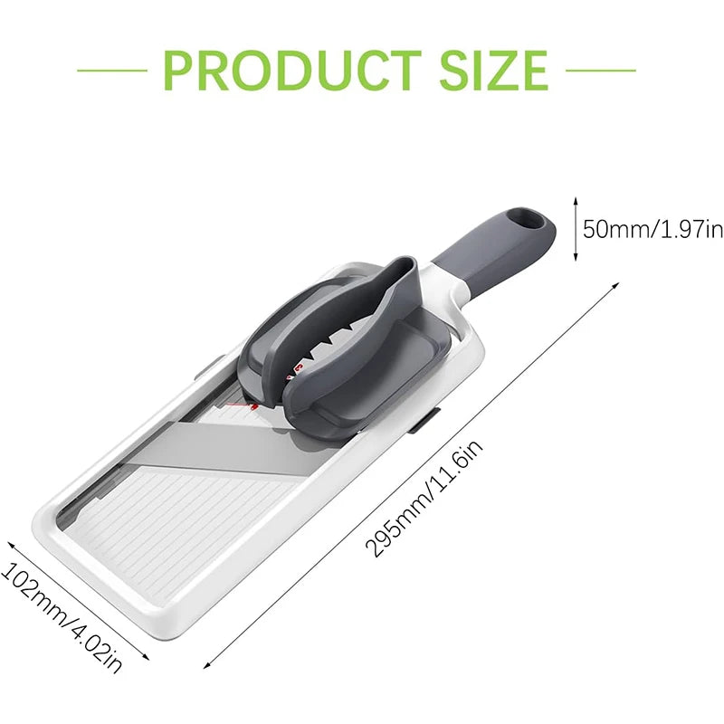 MultiSlice® – Handheld Adjustable Mandoline Slicer - Vista 5 del producto