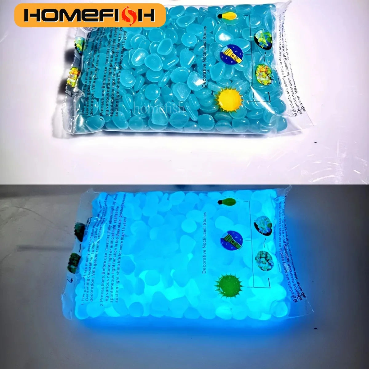 GardenGlow® – In The Dark Pebbles Resin - Vista 9 del producto
