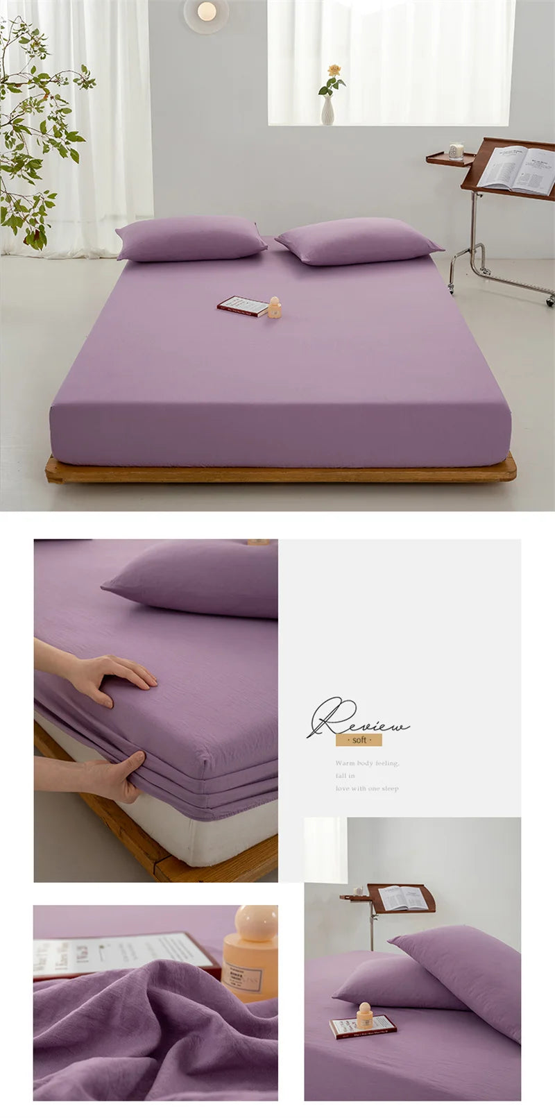 ComfortSheet® – Soft Cotton Fitted Bed Sheet - Vista 19 del producto