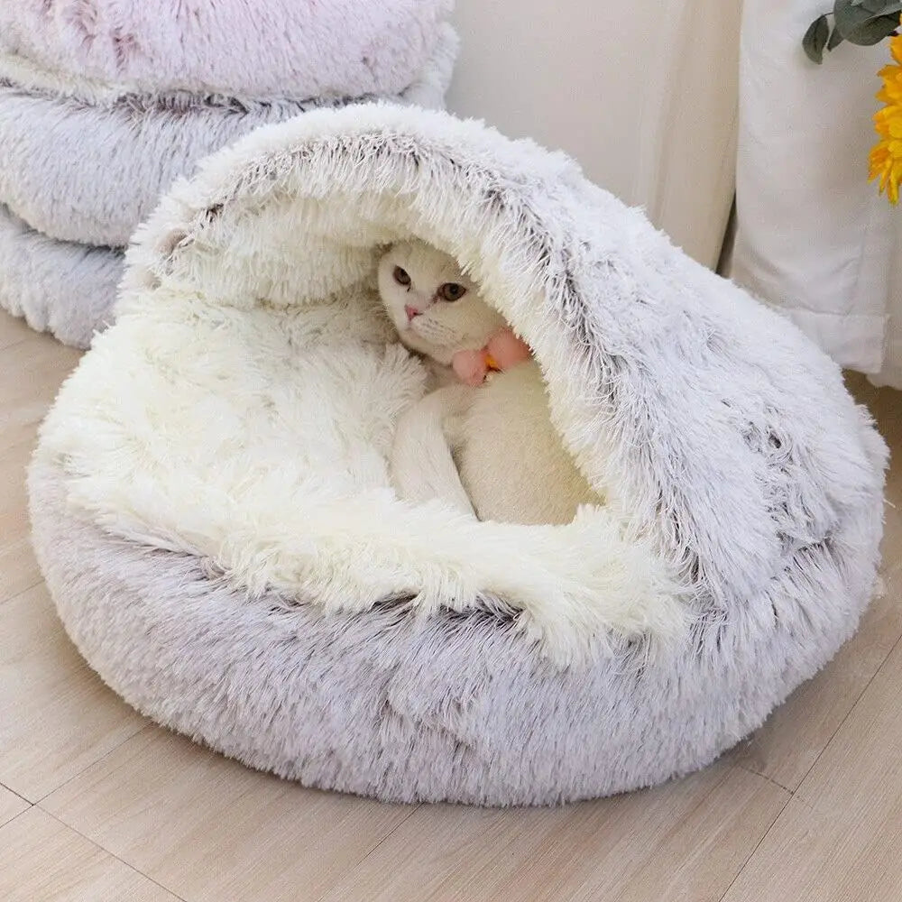 CozyNest® – Soft Plush Pet Bed with - Vista principal del producto