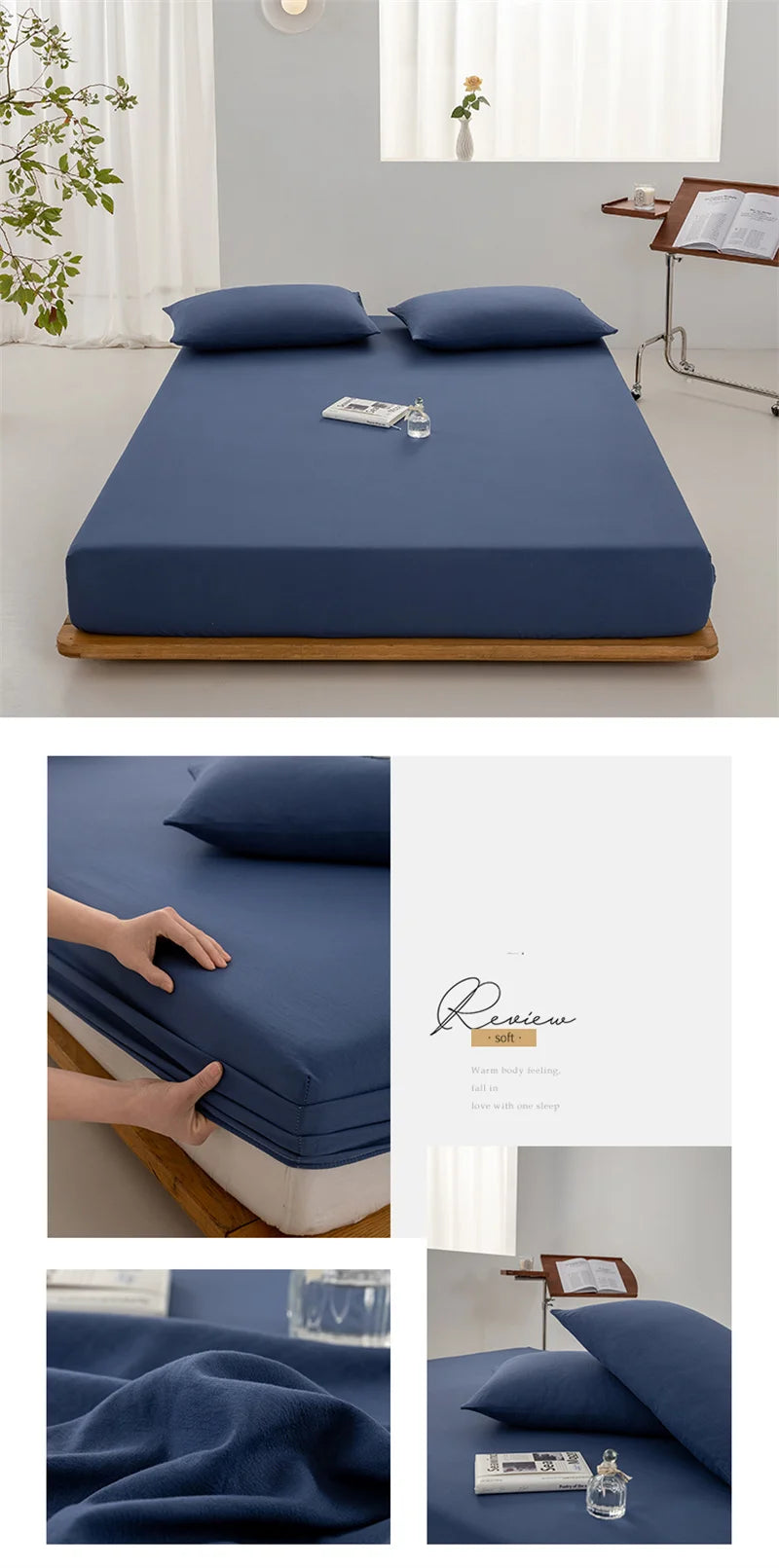 ComfortSheet® – Soft Cotton Fitted Bed Sheet - Vista 7 del producto