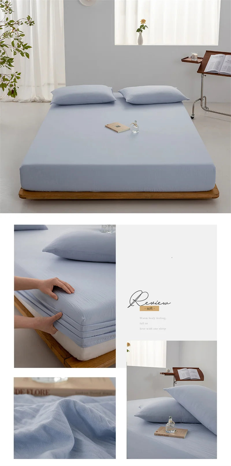 ComfortSheet® – Soft Cotton Fitted Bed Sheet - Vista 15 del producto