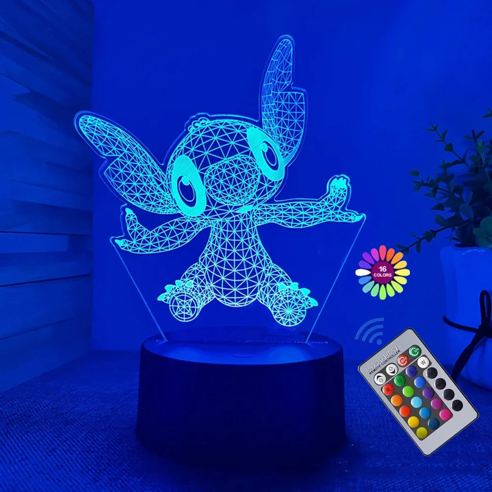 IllumiGlow® – 3D Stitch Night Light - Vista 10 del producto