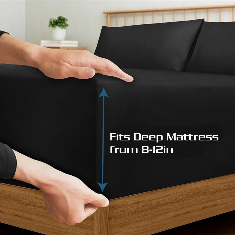 ComfortSheet® – Soft Cotton Fitted Bed Sheet - Vista 2 del producto