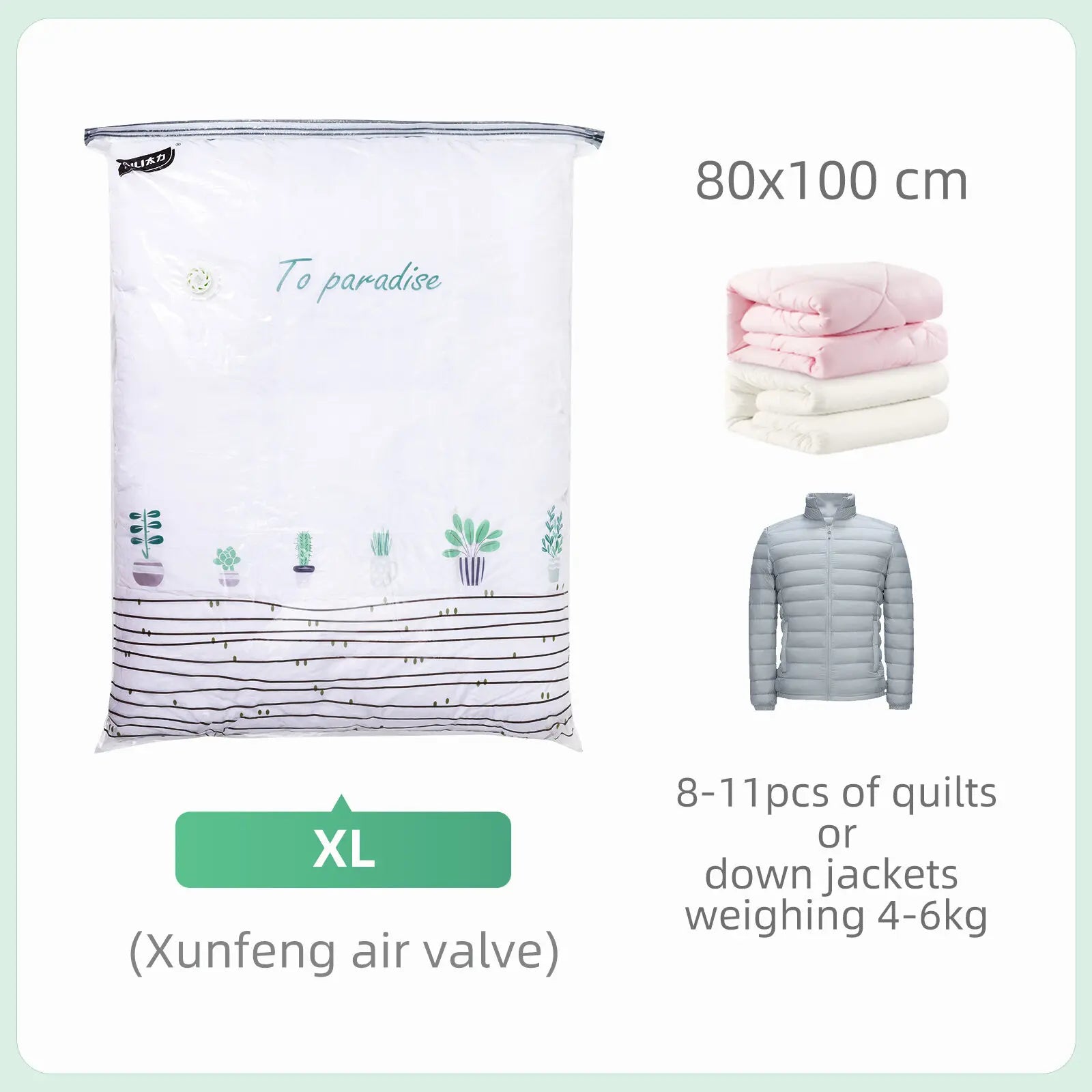 VacuBloom® – Large Cubic Vacuum Storage Bags - Vista 10 del producto