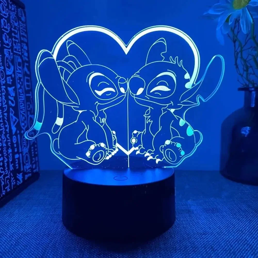 IllumiGlow® – 3D Stitch Night Light - Vista 4 del producto