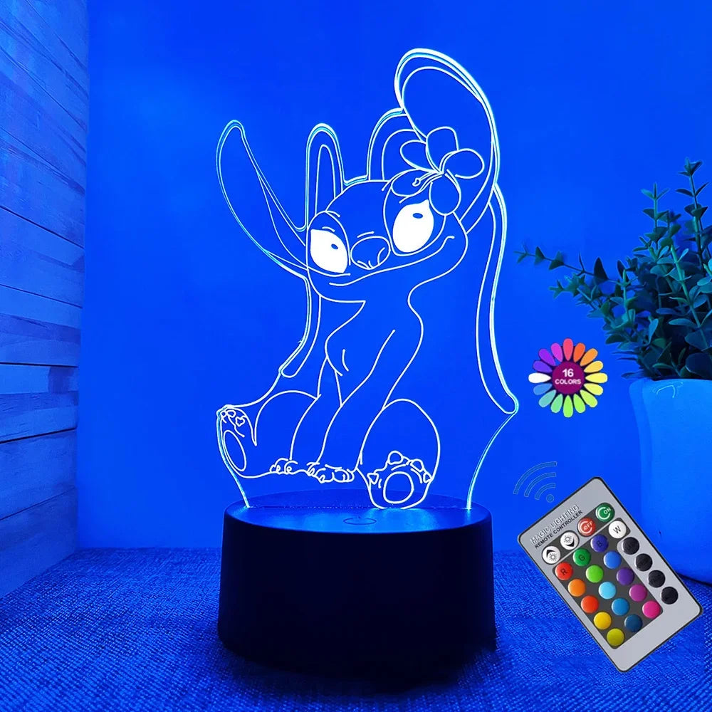 IllumiGlow® – 3D Stitch Night Light - Vista 7 del producto