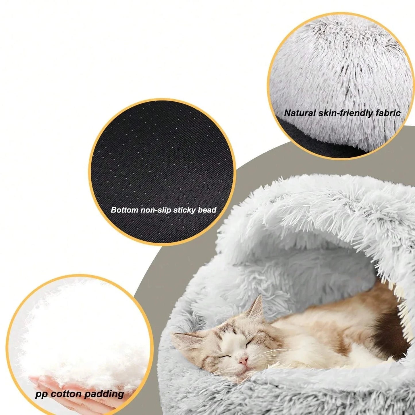 CozyNest® – Soft Plush Pet Bed with - Vista 15 del producto