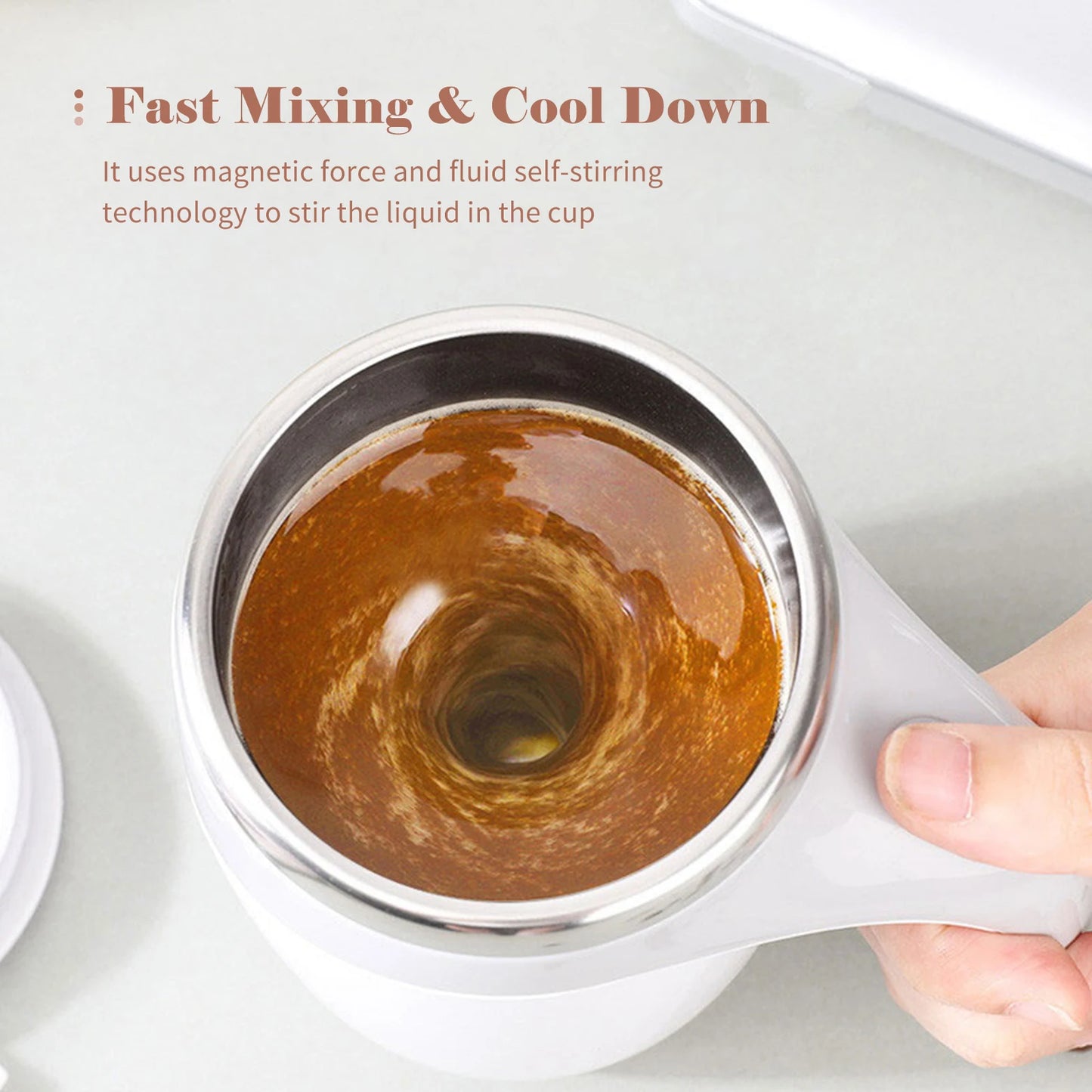 StirMagic® – Self-Stirring Magnetic Mug - Vista 3 del producto