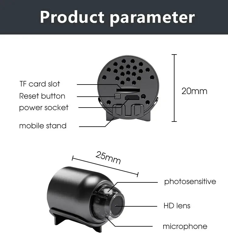 MicroSight® – X5 Mini Camera - Vista 5 del producto