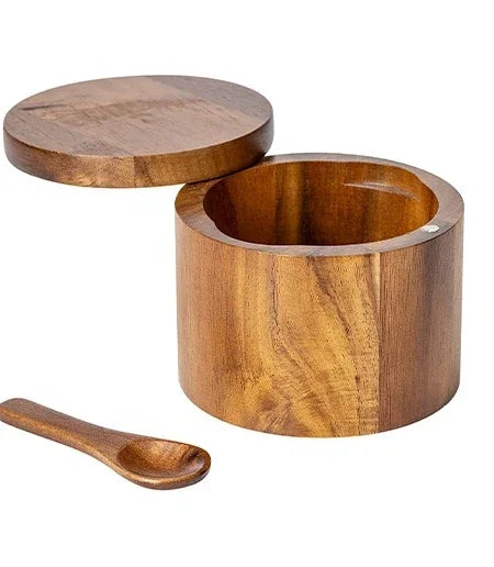 SpiceHaven® – Magnetic Wooden Salt & Pepper - Vista 7 del producto