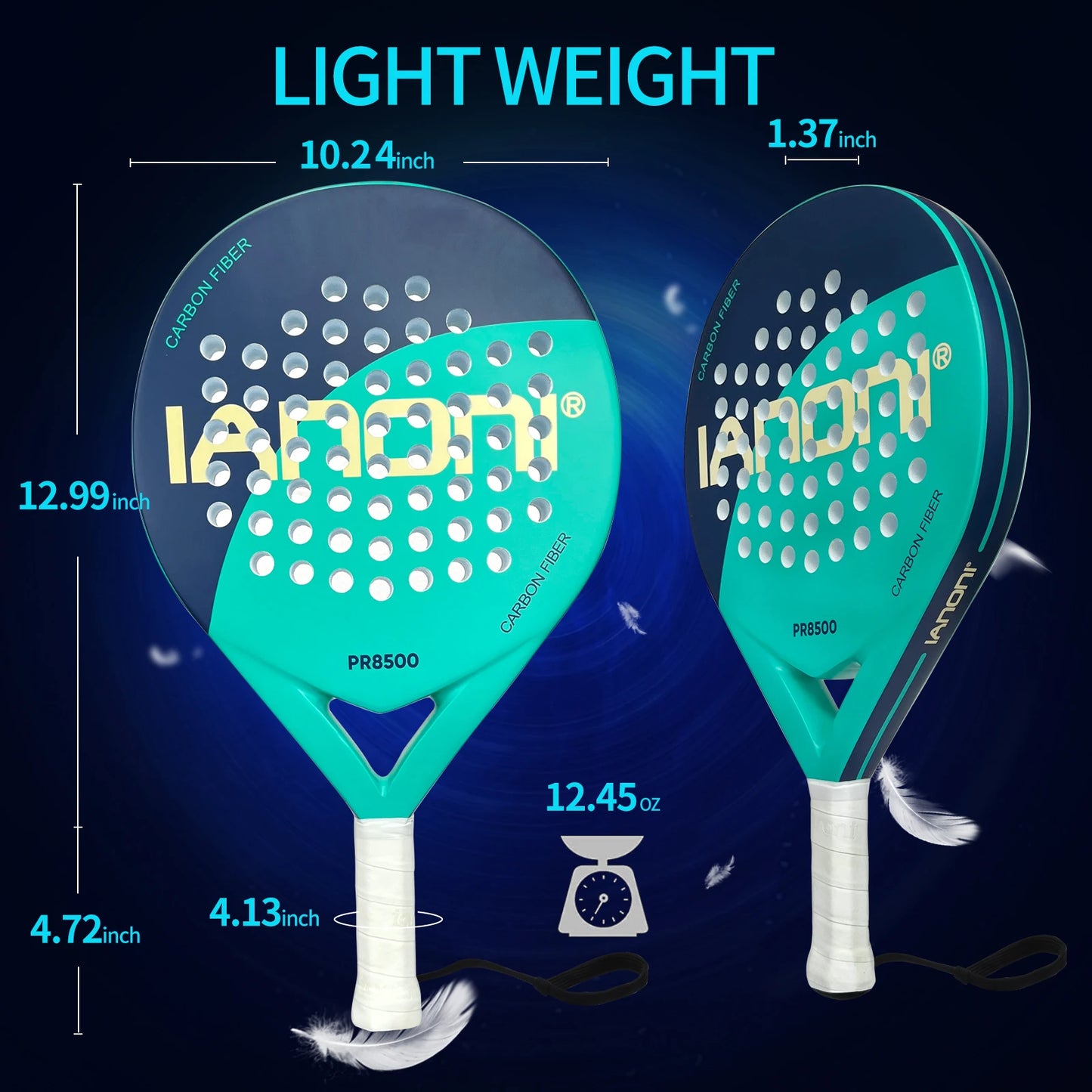StrikePro® – Carbon Fiber Padel Tennis Racket - Vista 5 del producto
