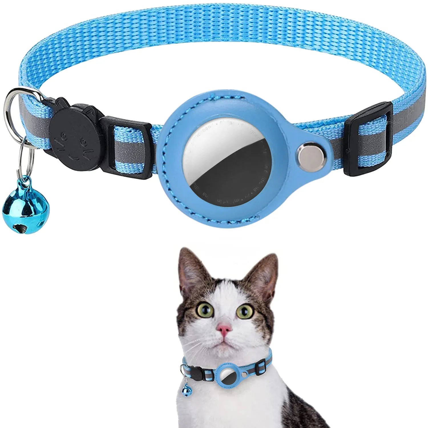 Track & Tinkle® – Reflective AirTag Pet Tracker Collar - Vista 11 del producto