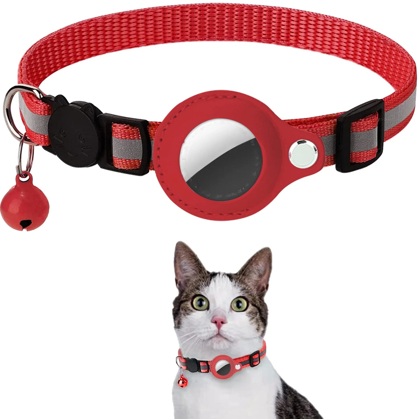 Track & Tinkle® – Reflective AirTag Pet Tracker Collar - Vista 12 del producto