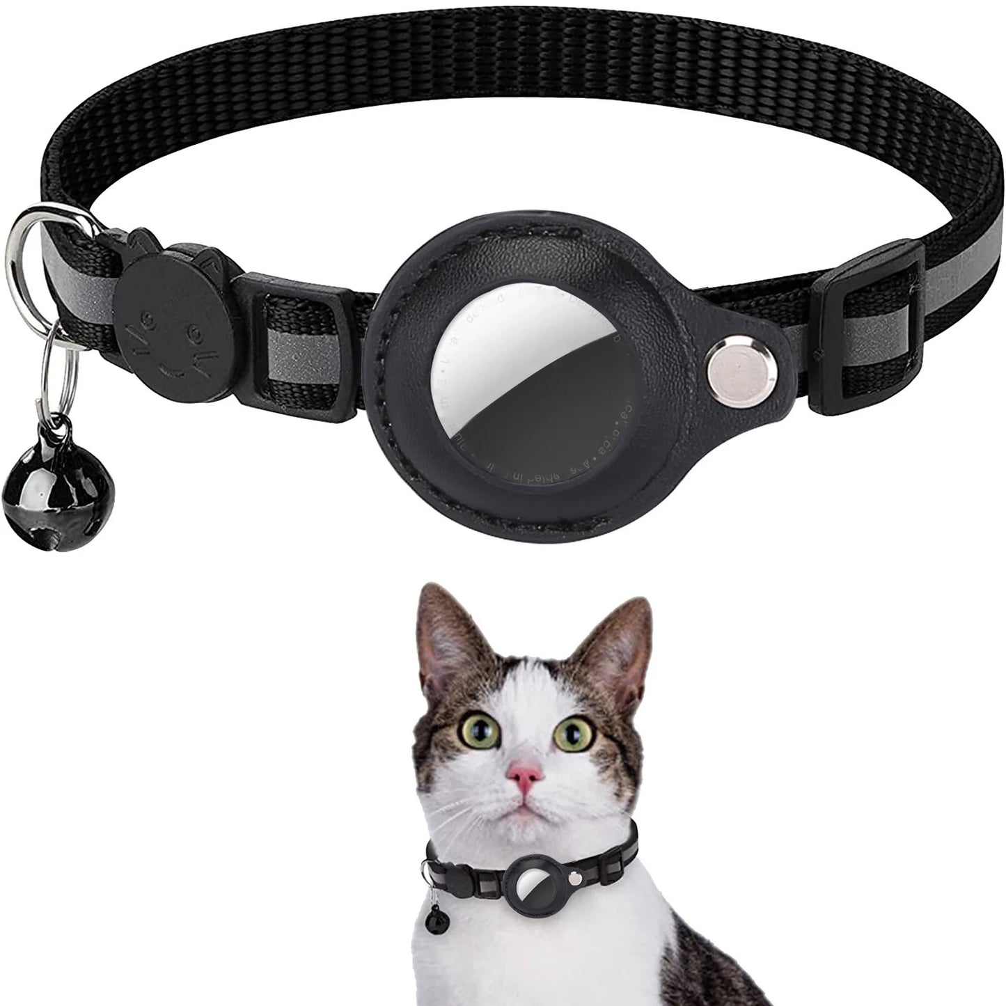Track & Tinkle® – Reflective AirTag Pet Tracker Collar - Vista 13 del producto