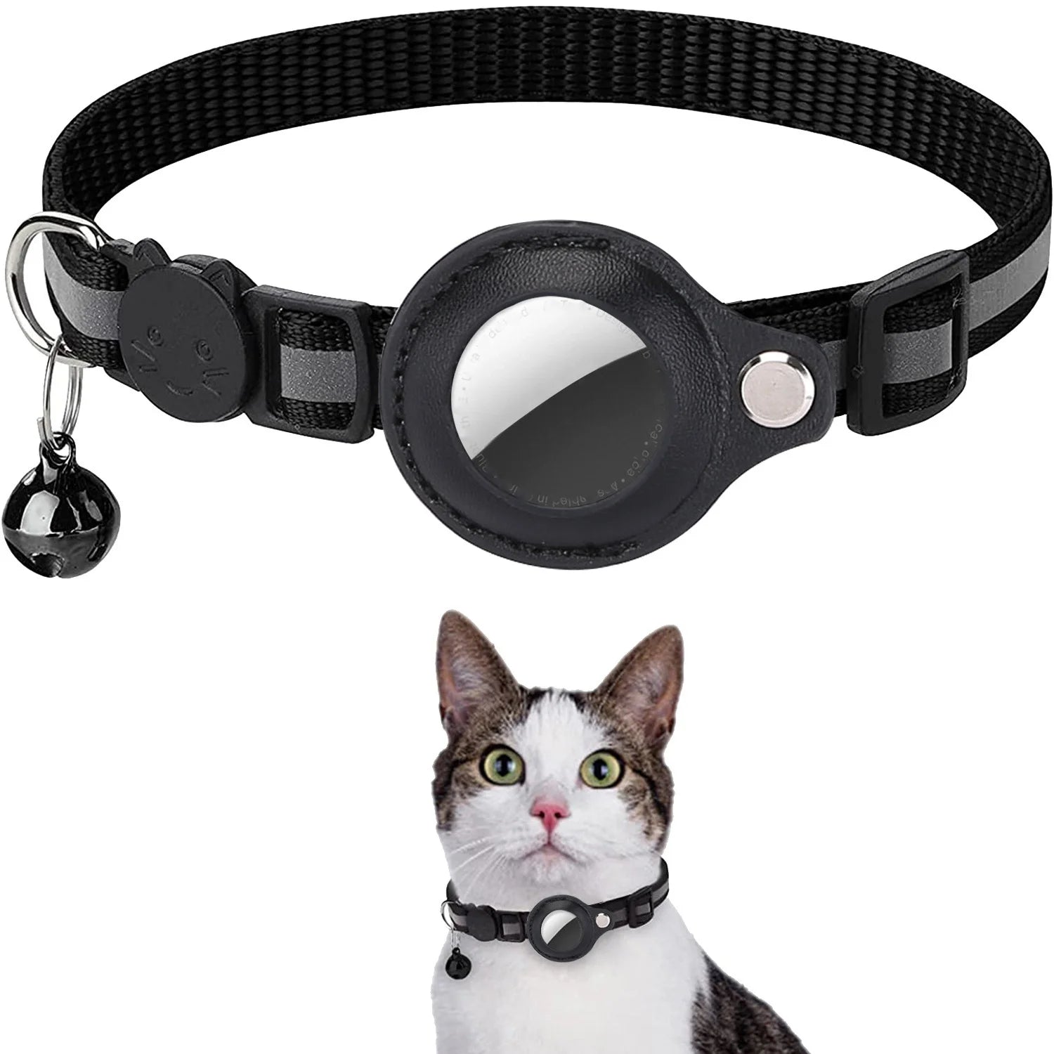 Track & Tinkle® – Reflective AirTag Pet Tracker Collar - Vista 13 del producto