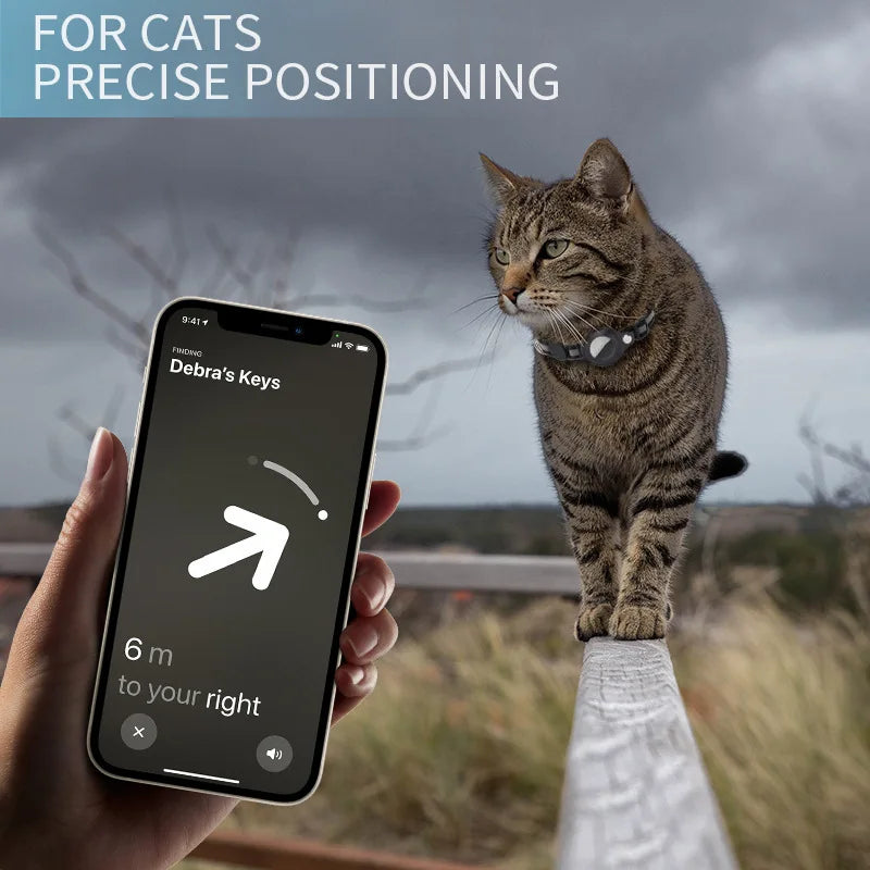 Track & Tinkle® – Reflective AirTag Pet Tracker Collar - Vista 5 del producto