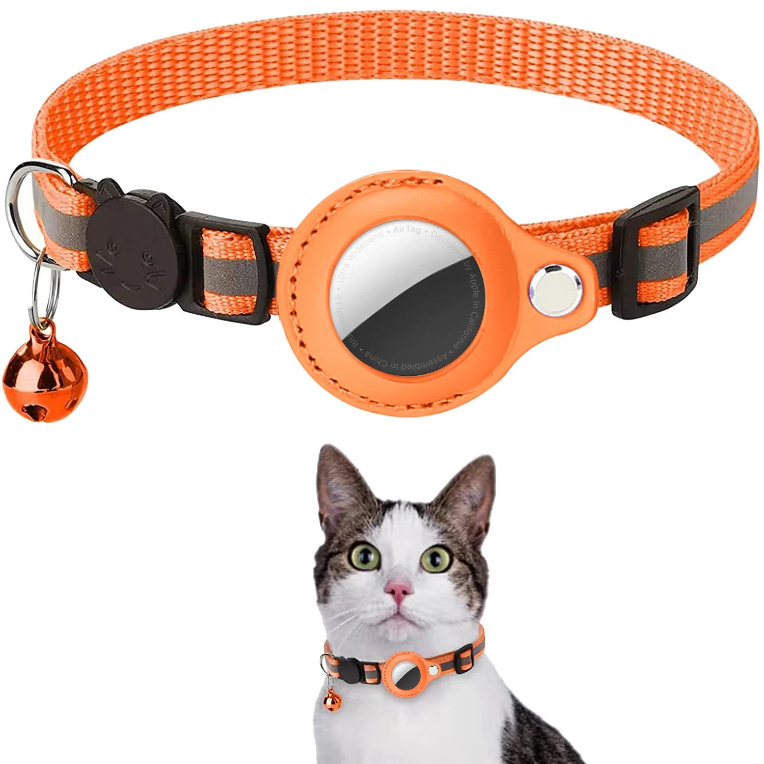 Track & Tinkle® – Reflective AirTag Pet Tracker Collar - Vista 9 del producto