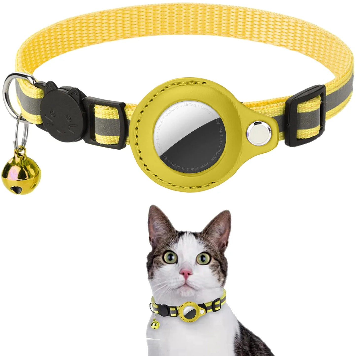 Track & Tinkle® – Reflective AirTag Pet Tracker Collar - Vista 10 del producto